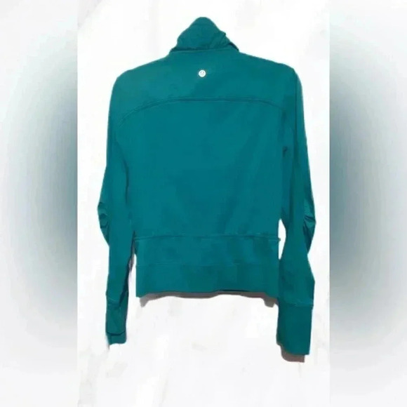 Lululemon gather me slightly peacock blue long sleeve jacket 8 - Picture 3 of 3